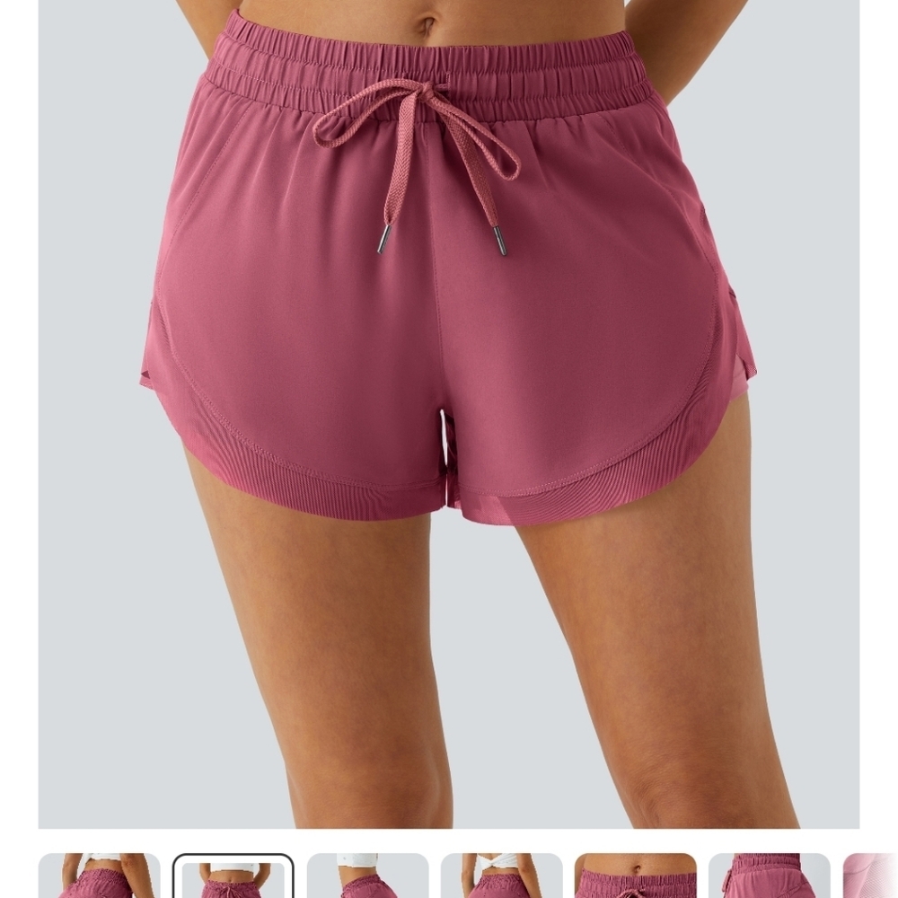 HALARA Mauve Athletic Shorts - Picture 2 of 5